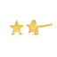 Sterling Silver Cute Dainty Tiny 3 D Star Stud Earrings