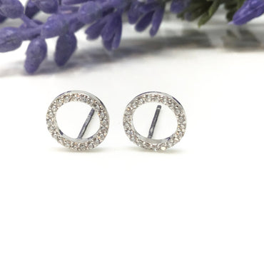 O Stud Earring,Circle Earring,Minimalist O Stud