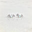 Tiny opal stud earring sterling silver
