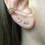 Tiny Moon Stud Earring