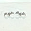 Tiny bat stud earring sterling silver