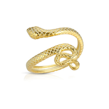 Snake Adjustable Ring Sterling Silver