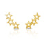 Sterling Silver Trio Tiny Open Star Ear Climber