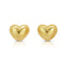 Heart stud earring sterling silver