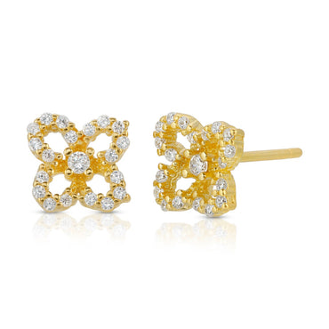 Sterling Silver Clover Flower Percing/Cartilage Earring