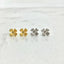 Tiny cherry blossom flower stud earrings sterling silver