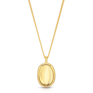 Ancient Mirror Necklacein Sterling Silver