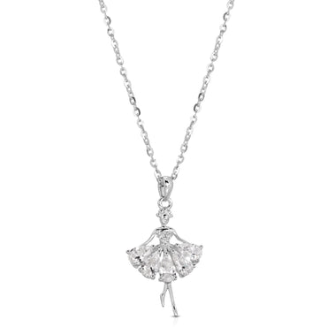 Ballerina necklace sterling silver