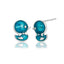 Blue duckling stud earrings sterling silver