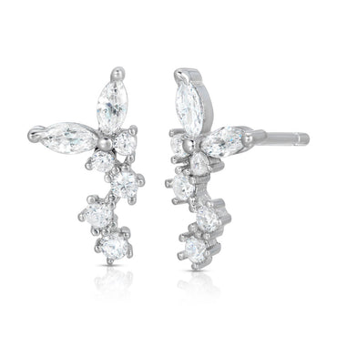 Butterfly Ear Crawler Sterling Silver