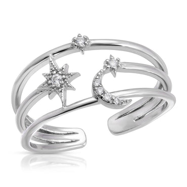 Celestial Moon & Star Ring