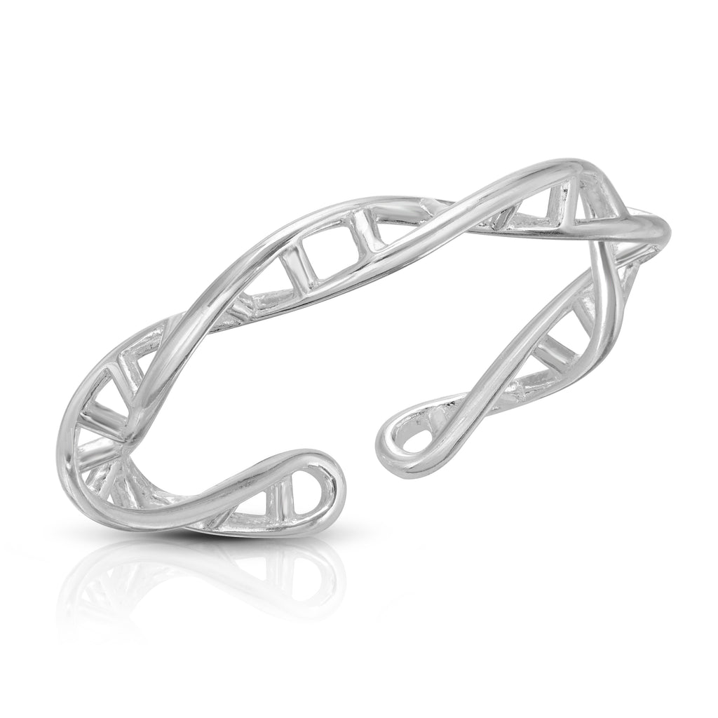 DNA ring sterling silver