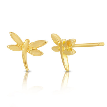 Dragonfly Stud Earrings Sterling Silver
