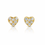 Crystal Heart Tragus Cartilage Stud