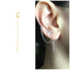 Sterling Silver Ear Threader with Ear Cuff