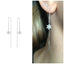 Sterling Silver Snowflake Ear Threader earrings