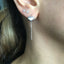 Sterling Silver Big Heart Ear Threader earrings