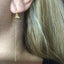 Sterling Silver Crescent Moon Ear Threader earrings