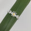 Daisy three flowers adjustable ring