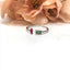 Emerald and Tourmaline Adjustable Ring Sterling Silver