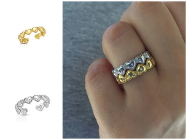 Heart ring sterling silver