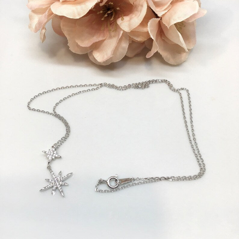 Sterling Silver North Star Necklace