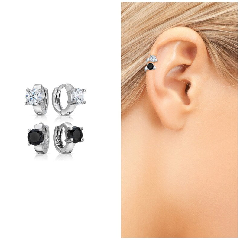 Tiny cartilage hoop earring