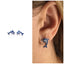 Blue Topaz Dolphin Earring