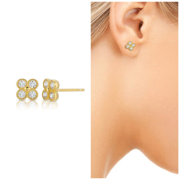 Clover Flower Piercing Cartilage Earring