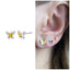 Cute butterfly stud earring sterling silver