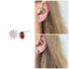 Ladybug stud earrings