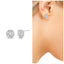 Round Halo Stud Earrings