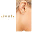 Set of 6 tiny single  tragus cartilage stud earring