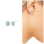 Small Round Enamel Stud Earrings