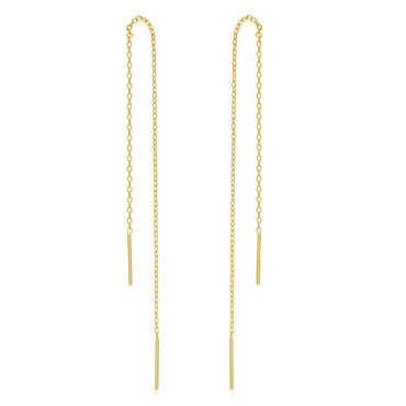 Long plain chain ear threader