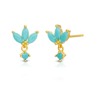 Marquise stud earrings