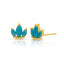 Marquise stud earrings sterling silver