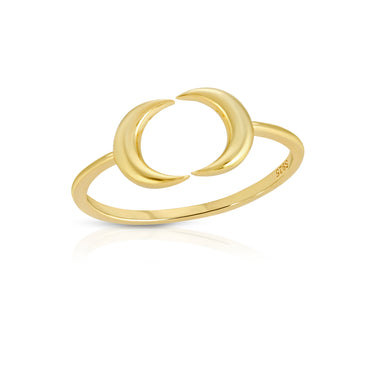 Moon Ring Sterling Silver