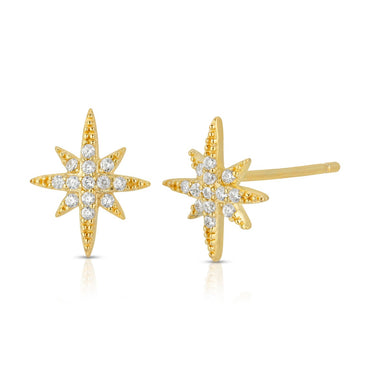 North Star Celestial Stud Earring