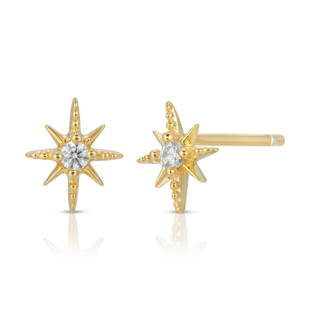 North Star Stud Earring Sterling Silver