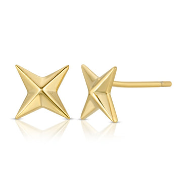 North Star Stud Earring in Sterling Silver