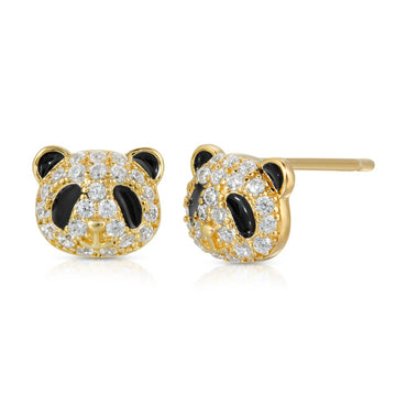Panda Stud Earring Sterling Silver
