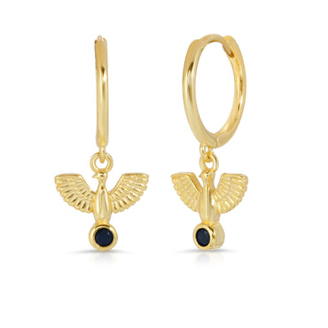 Phoenix Hoop Earring 925 Sterling Silver