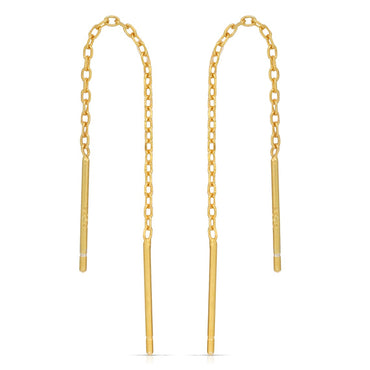 Short plain chain ear threader