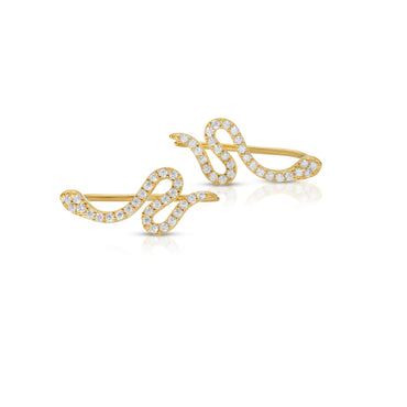 Snake Ear Crawler In Sterling Silver