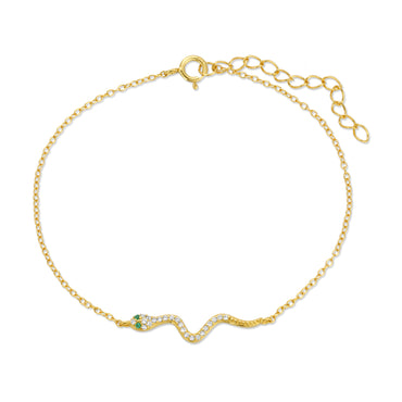 Snake bracelet sterling silver