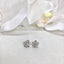 Snowflake Flower Sterling Silver Cubic Zirconia Stud Earring