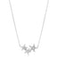 Starfish Trio Necklace in Sterling Silver