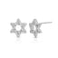 Star of David stud earrings sterling silver