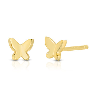 Sterling Silver Cute Butterfly Stud Earring